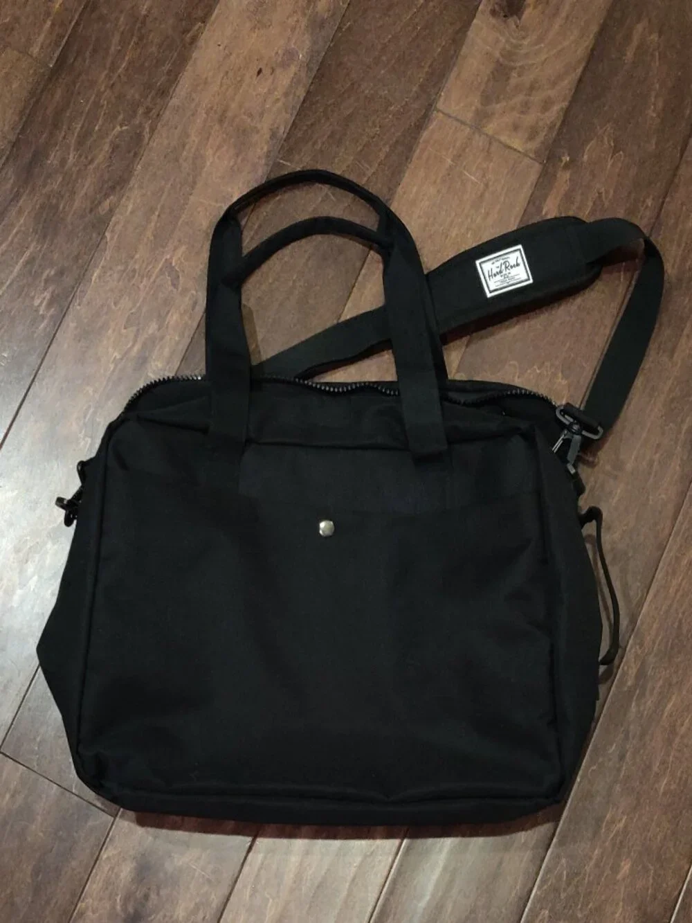 Hard Rock Biloxi Black Canvas Weekender Bag With Shoulder Strap